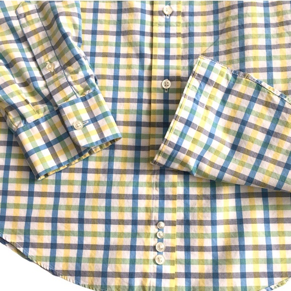 Lands’end Plaid Button Down Shirts 16 1/2 - 35 - Picture 3 of 8